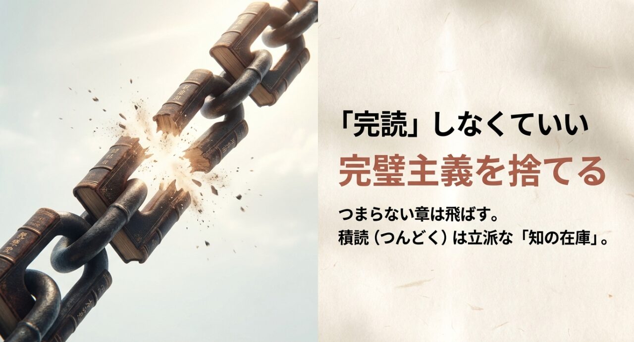 忙しい人は本を完読することにこだわらず必要な部分を読む方法もある