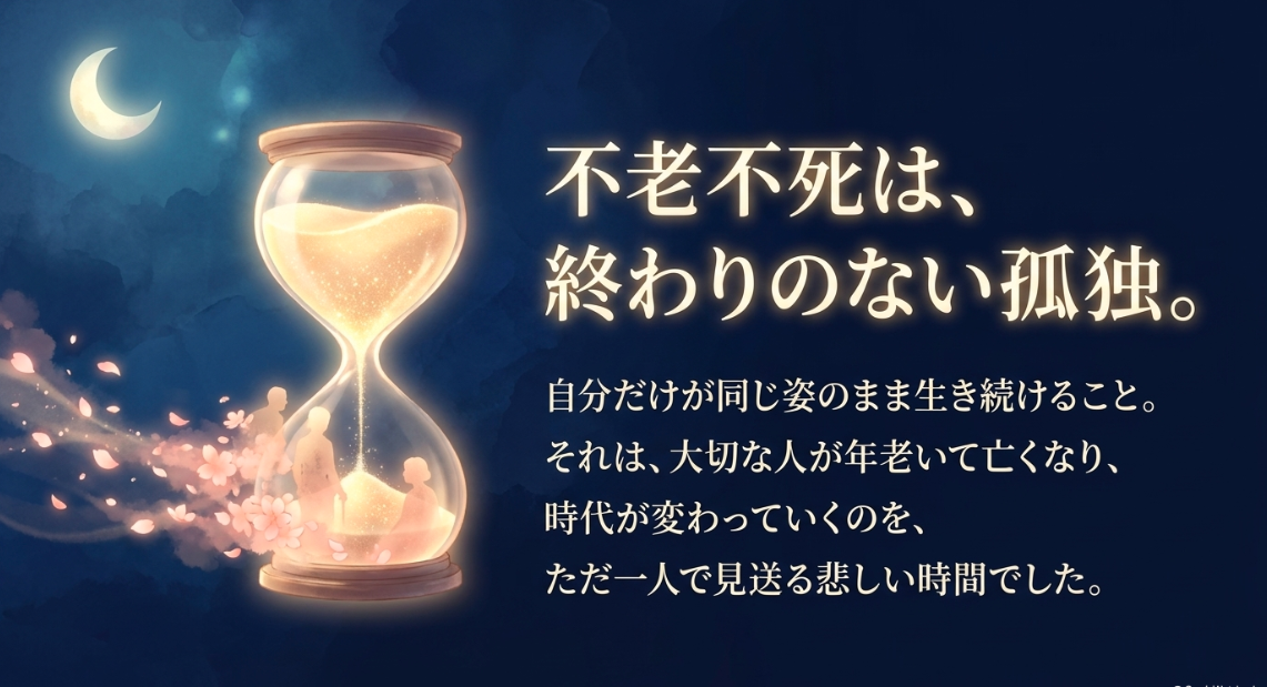 司にとって不老不死が終わりのない孤独でもあることを示す画像