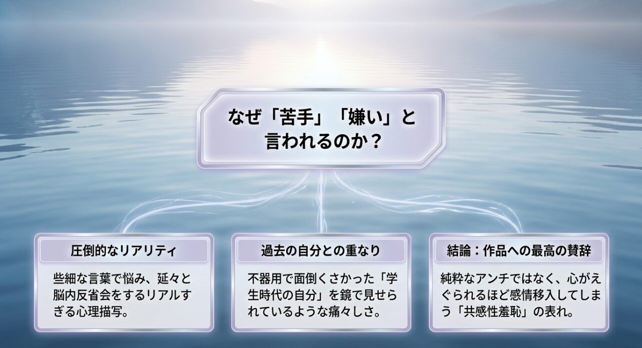 こゆんが嫌いと言われる理由は 、読者自身の痛い過去を刺激するリアルな自意識と共感性羞恥