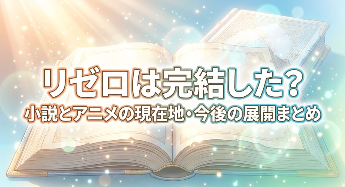リゼロは完結した？小説とアニメの現在地と今後の展開まとめ